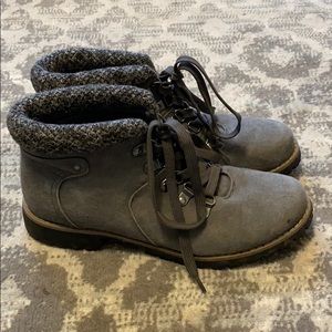 Moving! Make offer! Grey booties